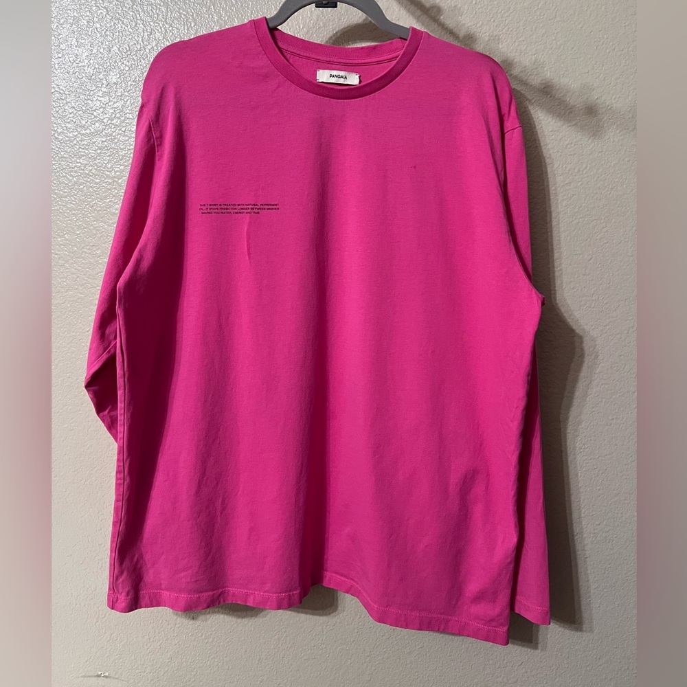 PANGAIA Flamingo Pink Long Sleeve Shirt. EUC